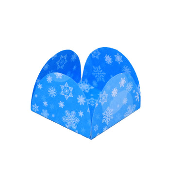 Forminhas para Mini Sobremesas Flocos de Neve - 50 unidades